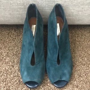 Halogen Peeptoe Ankle Boots Size 8